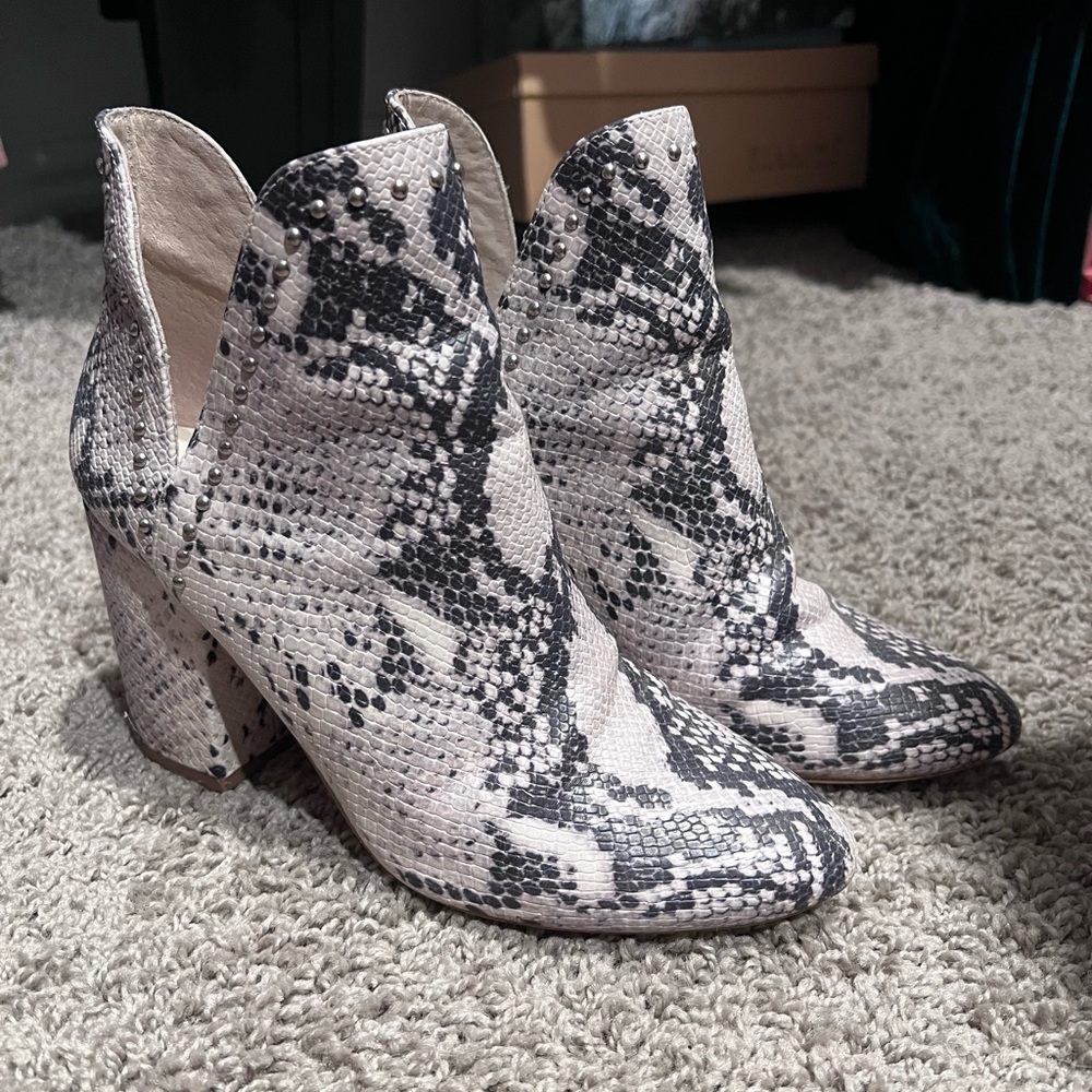 Steve Madden Snakeskin Booties